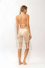 Load image into Gallery viewer, Model Back: Rio De Sol Midi Dress Offwhite Serena Dress