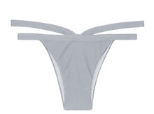 Load image into Gallery viewer, Product Front: Rio De Sol Bottom Calcinha Silver Triangulo