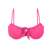 Load image into Gallery viewer, Product Front: Rio De Sol Top Top Mtx-Ultrapink Balconet-Tie