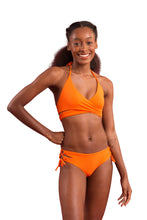 Load image into Gallery viewer, Model Front: Rio De Sol Set Set Dots-Orange Kate Madrid