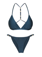 Load image into Gallery viewer, Product Front: Rio De Sol Set Set Shimmer-Shark Tri-Fixo-Noa Cheeky-Noa