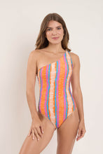 Load image into Gallery viewer, Model Front: Rio De Sol One-Piece Stripes Sienna