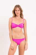 Load image into Gallery viewer, Model Front: Rio De Sol Set Set Malibu-Rosa Bandeau-Duo Essential