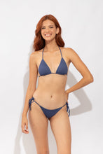 Load image into Gallery viewer, Model Front: Rio De Sol Top Top Carmel-Blue Tri-Inv