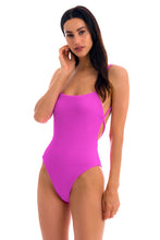 Load image into Gallery viewer, Model Front: Rio De Sol One-Piece St-Tpz Pink Ella