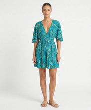 Load image into Gallery viewer, Model Front: Rio De Sol Mini Dress Rain Mini Dress