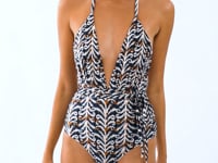 Load and play video in Gallery viewer, Video: Rio De Sol One-Piece Ikat New Vegas