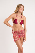 Load image into Gallery viewer, Image 05: Rio De Sol Beach Skirt Floral-Scales Mini Skirt Ruched