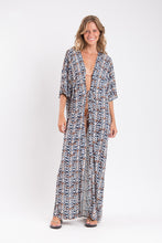 Load image into Gallery viewer, Model Front: Rio De Sol Maxi Dresses Ikat Long Dress