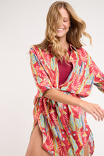 Load image into Gallery viewer, Image 09: Rio De Sol Shirtdress Sea-Bloom Chemise Gabriele
