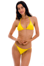 Load image into Gallery viewer, Model Front: Rio De Sol Set Set Uv-Melon Tri-Inv Cheeky-Fixa