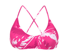 Load image into Gallery viewer, Product Front: Rio De Sol Top Top Pink-Palms Bralette
