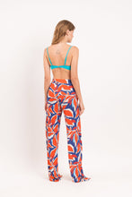 Load image into Gallery viewer, Model Back: Rio De Sol Beach Trousers Leaves Wide Pants
