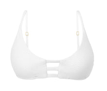 Load image into Gallery viewer, Product Front: Rio De Sol Top Top Bora-White Bra-Trio
