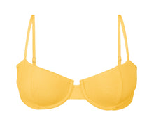 Load image into Gallery viewer, Product Front: Rio De Sol Top Top Malibu-Yellow Balconet
