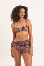 Load image into Gallery viewer, Model Front: Rio De Sol Beach Skirt Cobra Mini-Sarong
