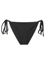 Load image into Gallery viewer, Product Front: Rio De Sol Bottom Bottom Malibu-Black Cheeky-Tie
