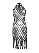 Load image into Gallery viewer, Product Front: Rio De Sol Midi Dress Black Serena Dress
