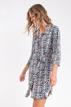 Load image into Gallery viewer, Image 11: Rio De Sol Shirtdress Ikat Chemise

