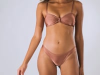 Load and play video in Gallery viewer, Top Shimmer-Copper Bandeau-Joy
