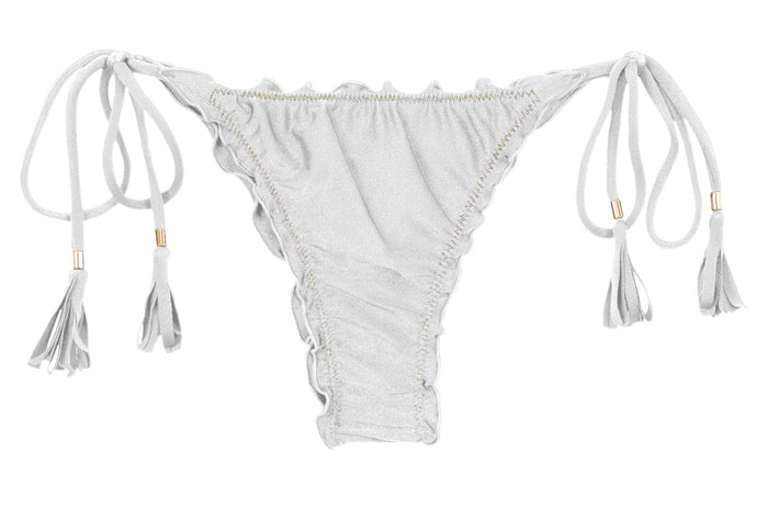 Product Front: Rio De Sol Bottom Bottom Shimmer-White Frufru-Fio