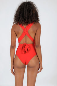 Model Back: Rio De Sol One-Piece Rouge Marina