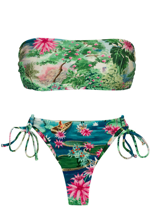 Product Front: Rio De Sol Set Set Amazonia Bandeau-Reto Fio-Tie