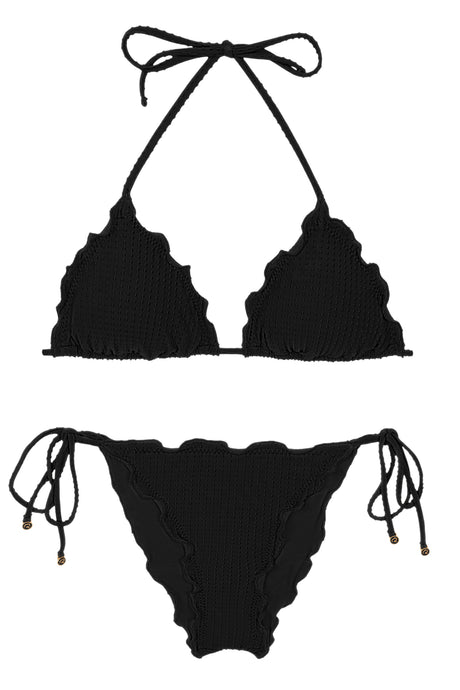 Product Front: Rio De Sol Set Set Dots-Black Frufru