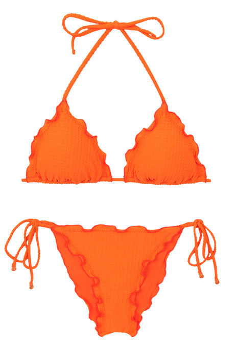 Product Front: Rio De Sol Set Set Dots-Orange Frufru