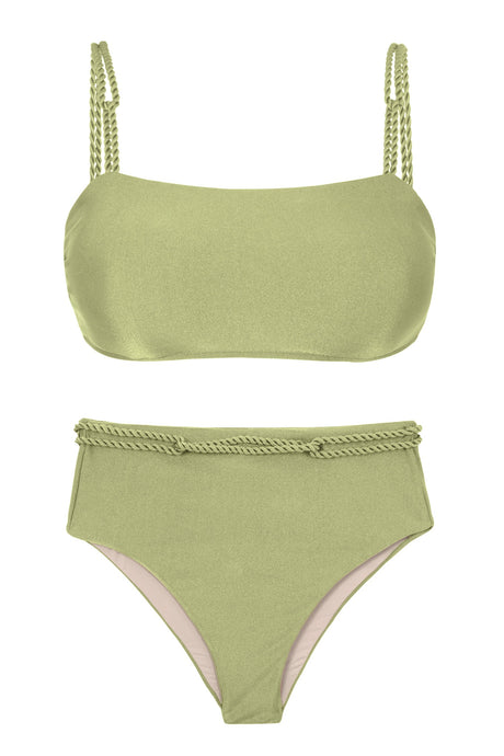 Product Front: Rio De Sol Set Set Oliva Bandeau-Reto Hotpants