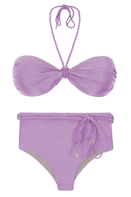 Product Front: Rio De Sol Set Set Shimmer-Harmonia Twist Belted-High-Waist