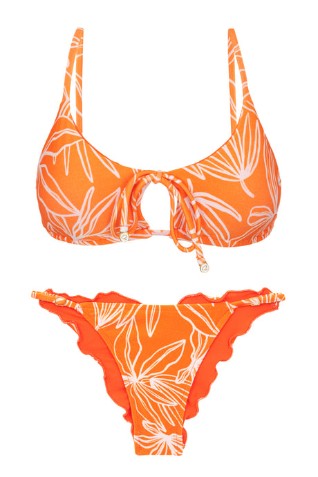 Product Front: Rio De Sol Set Set Trail-Orange Tank-Tie Ipanema