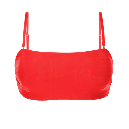 Product Front: Rio De Sol Top Top Rouge Bandeau-Reto
