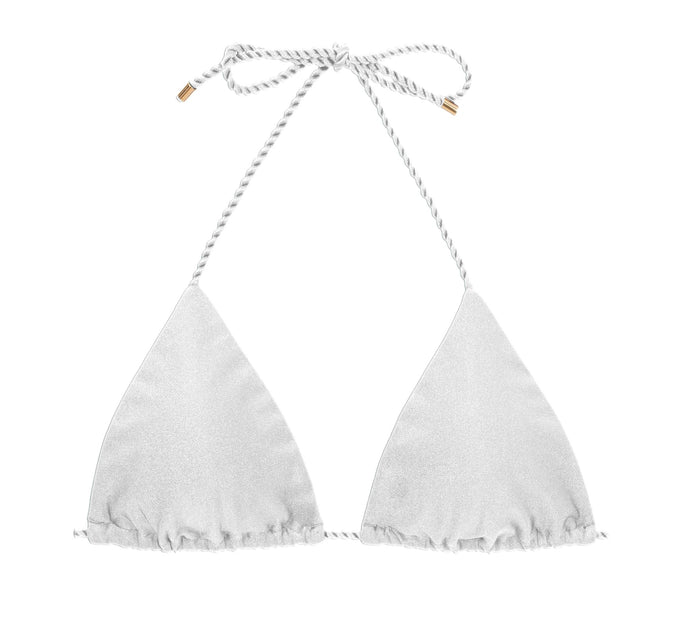 Product Front: Rio De Sol Top Top Shimmer-White Tri-Rope