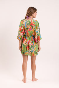 Model Back: Rio De Sol Beach Dresses Tropical Kaftan Bel