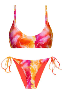 Set Tiedye-Red Bralette Ibiza-Comfy